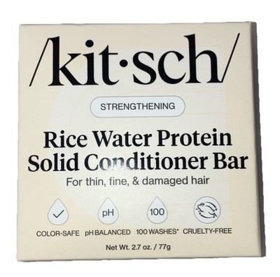 kitsch 100 Washes Rice Water Protein Strengthening Solid Conditioner Bar 2.7oz.