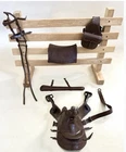 Marx Johnny West Original Brown Saddle Set Thunderbolt Horse ( Near Mint)