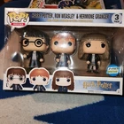 Funko Pop! Vinyl: Harry Potter - 3 Pack - Harry, Ron & Hermione - Exclusive