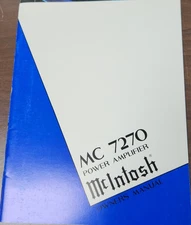 McIntosh MC7270 Power Amplifier Owner's Manual