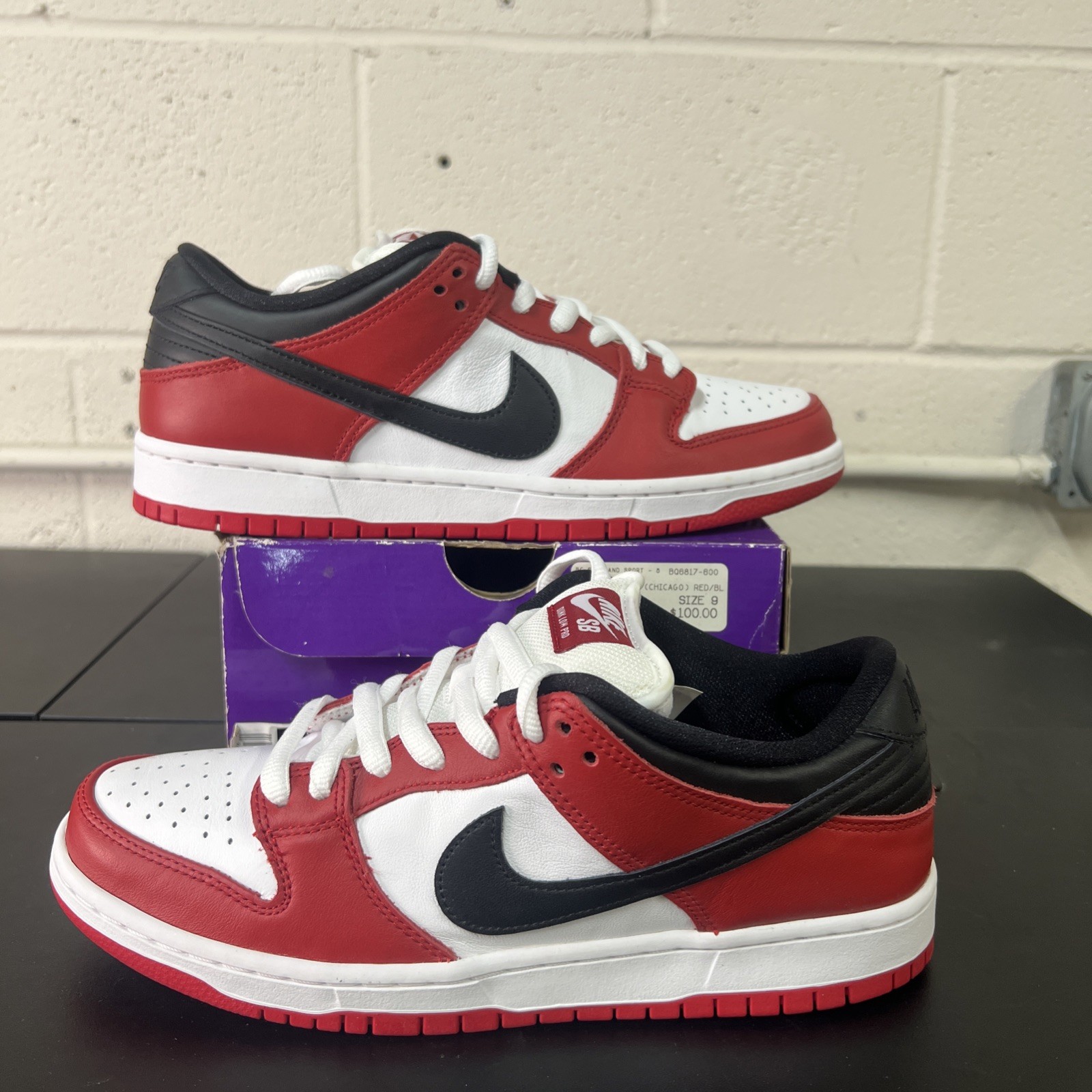 Size 9 - Nike SB Dunk Low J-Pack Chicago