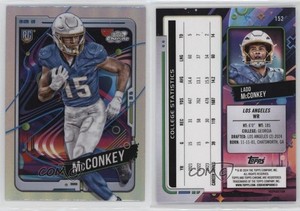 2024 Topps Cosmic Chrome Rookies Refractor Ladd McConkey #152 Rookie RC