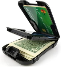 RFID Blocking Wallet for Men Secure Card Holder w/ Money Clip Durable Case