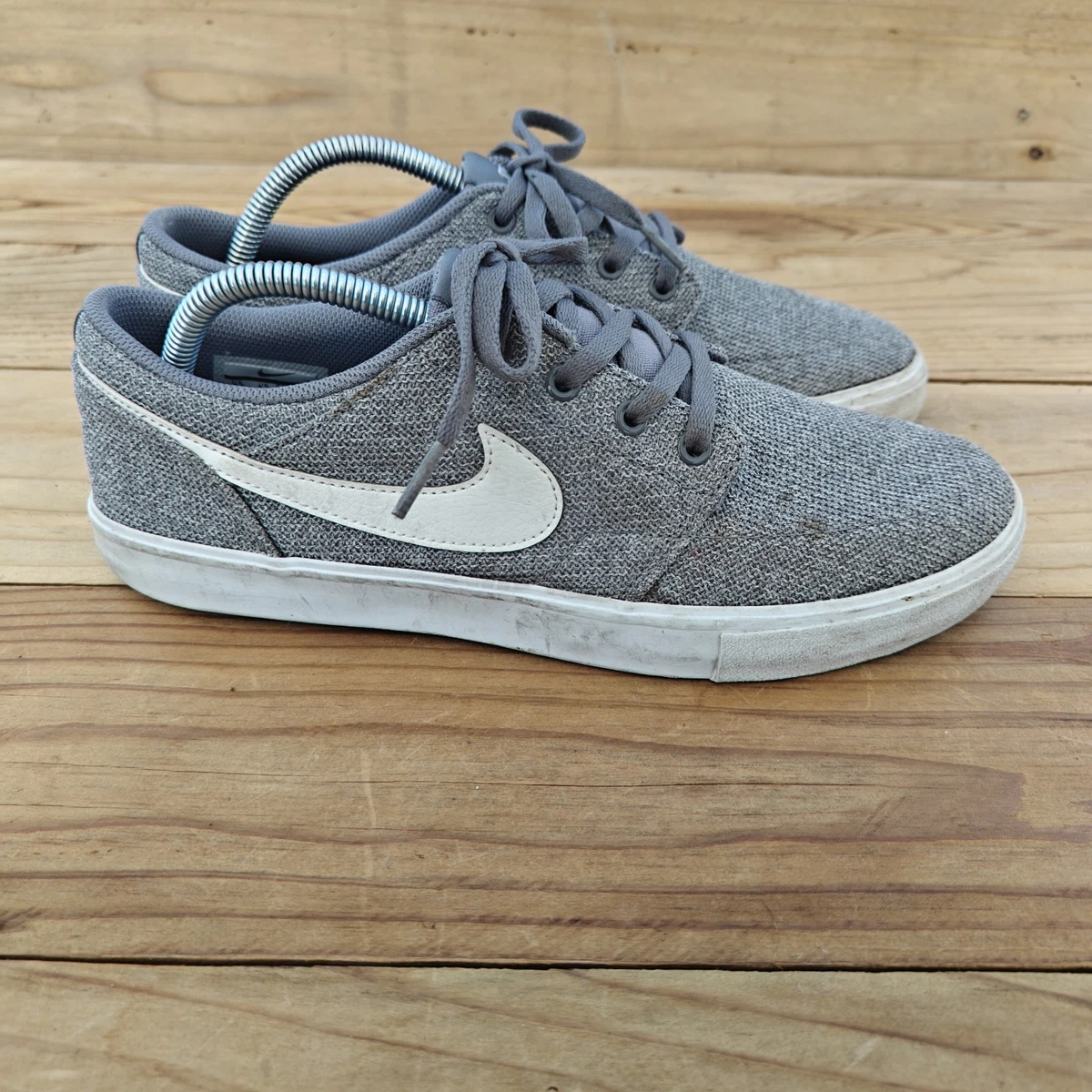 Nike SB Portmore II Men\'s Size 11.5 Gray Canvas Low Top Skate Shoes 880269-002 Nike SB Portmore II Gray for Sale | Authenticity Guaranteed  main image 3