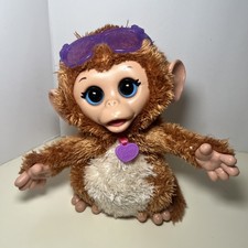 FurReal Friends 2015 Baby Cuddles Giggly Monkey Plush Toy Tested Works Fun Clean