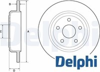 2X Bremsscheibe Delphi BG4772C 2 Bremsscheiben Hinterachse Hinten