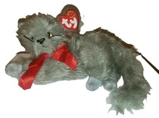 Ty Beanie Baby BEANI the Grey Cat (8 Inch) MWMT Stuffed Animal Toy