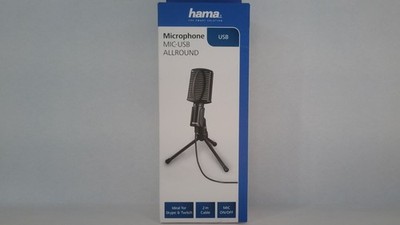 Hama Mic-USB Allround Microphone for PC and Notebook USB,Black