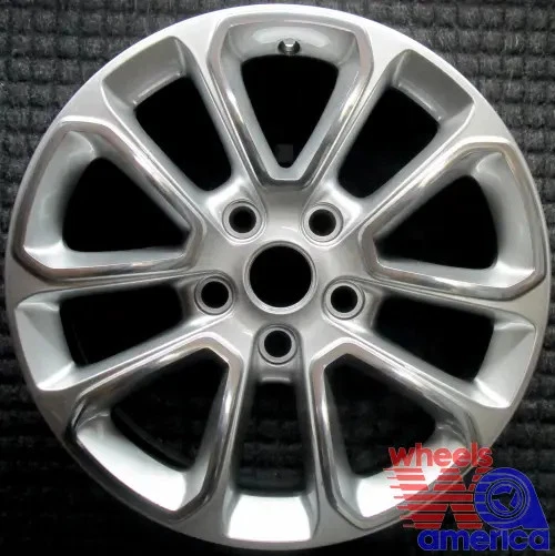 (Доставка сегодня) Обод колеса Jeep Grand Cherokee WK 18 OEM полированное серебро оригинальный 9136 - Изображение 3 из 4