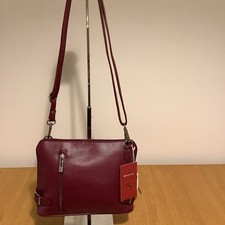 Borse In Pelle Italian crossbody bag Brand New Soft Leather  with  Tag.