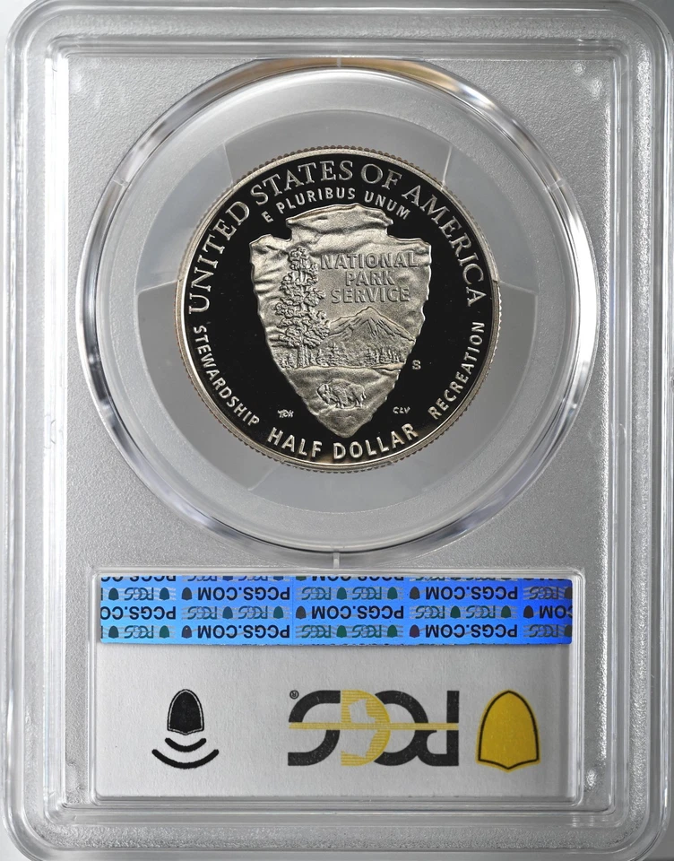 2016-S 50C 100TH ANN NATIONAL PARK SERVICE HALF DOLLAR  PCGS PR70 DCAM #48518074 - Image 4 of 4