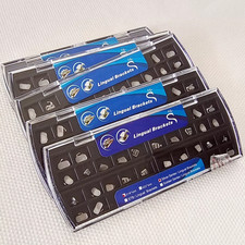 5Sets Dental Orthodontic Metal Lingual Brackets Brace Buccal Tubes 56pcs