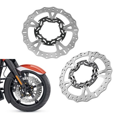 2PCS 14'' Floating Front Brake Rotor for Harley Touring Street Glide Road King