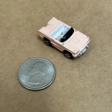 Micro Machines loose Ford Thunderbird Convertible Peach 1958 Vintage Galoob 25~~