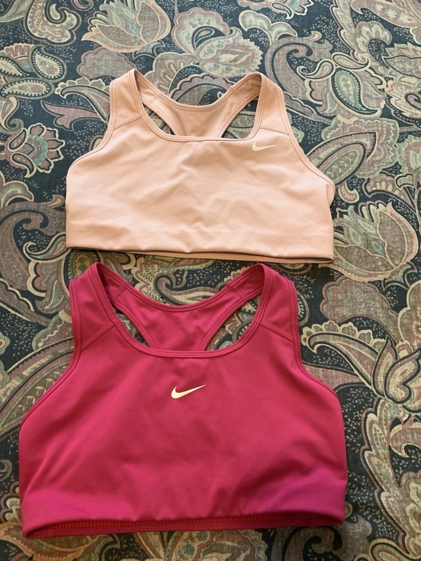 2 Nike Sports Bra Size M Girls Dri-Fit Color Pink , Youth Activewear