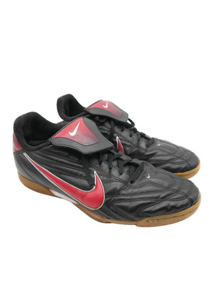 Nike tempo Schuhe Gr. 44,5 Sneaker Turnschuhe Lasche Y2k schwarz rot 2000er