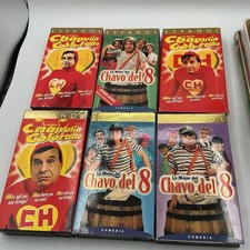 Lot 6 El Chavo Del 8 & Chapulin Colorado VHS Tapes Spanish Comedy Collection
