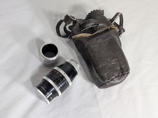 Kern Paillard Yvar 1:2.8 f 75mm Bolex 16mm Film Cine Camera Lens  Leather Case
