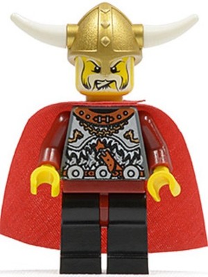 LEGO  Minifig vik011 - Viking Warrior 5b Minifigur Wikinger
