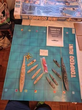 Torpedo Run Game 1986 Floor Submarine Wars Milton Bradley 99% Complete