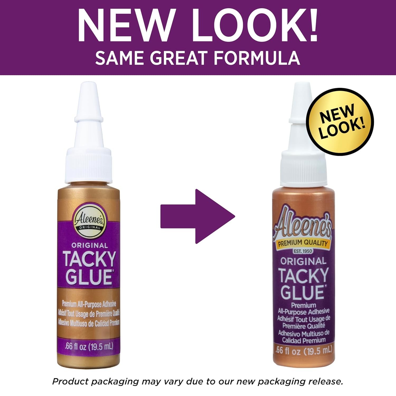 Aleene's Original Tacky Glue Mini-Bottle, All Purpose Adhesive, 0.66 fl oz 