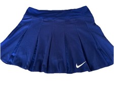 Nike Dri-FIT Pleated Tennis Skort Royal Blue Women Small Athletic Skirt