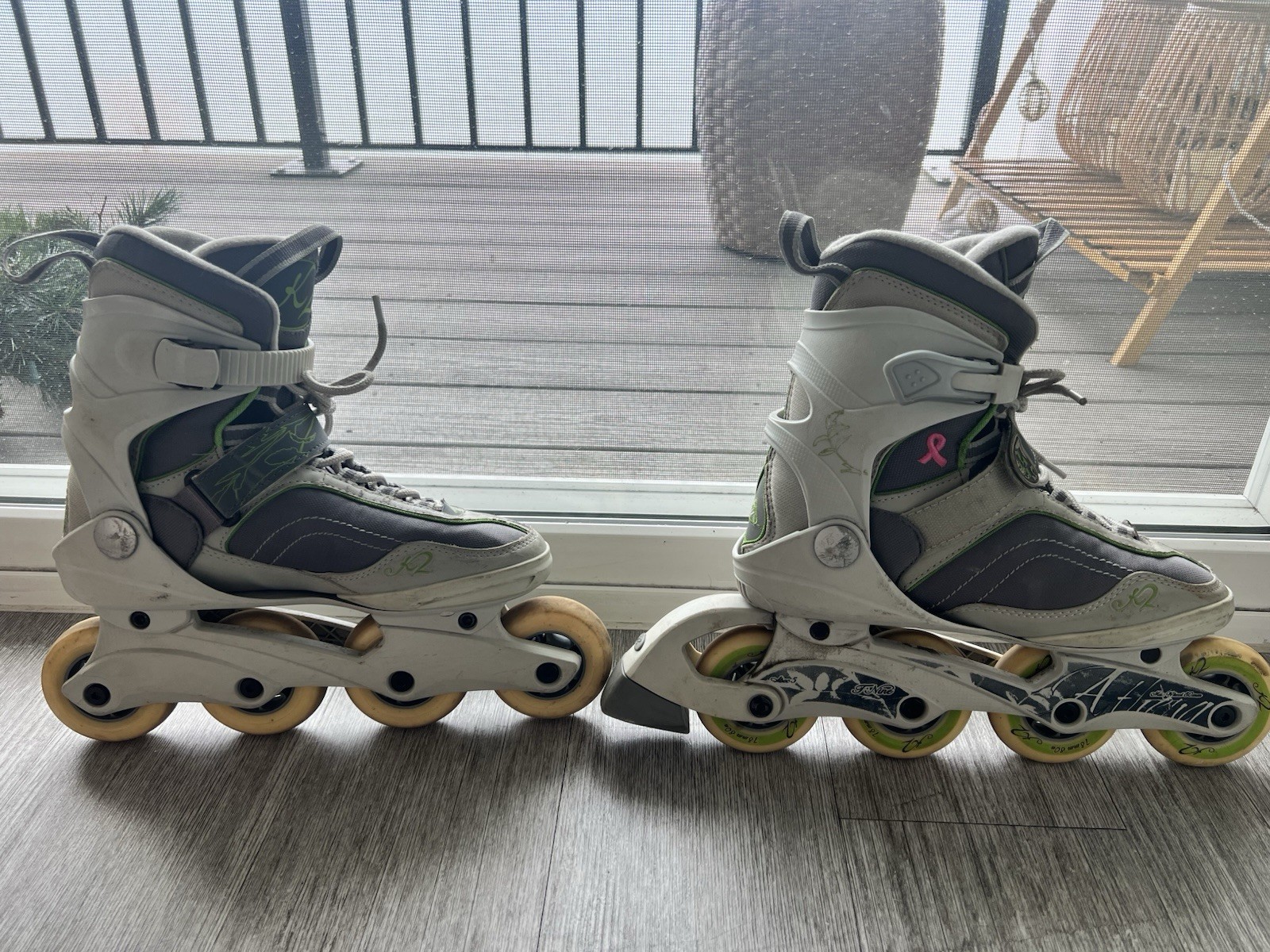 K2 Athena Women's Breast Cancer Roller Blade Inline Skate Gr