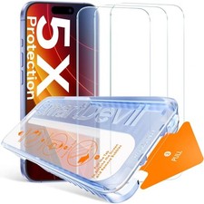 for iPhone 16 Screen Protector 3 Pack , 9H Hardness Military Grade Shatterpr...