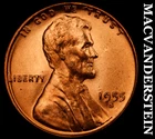 1955-S Lincoln Wheat Cent- Choice Gem Brilliant Uncirculated No Reserve #J3491