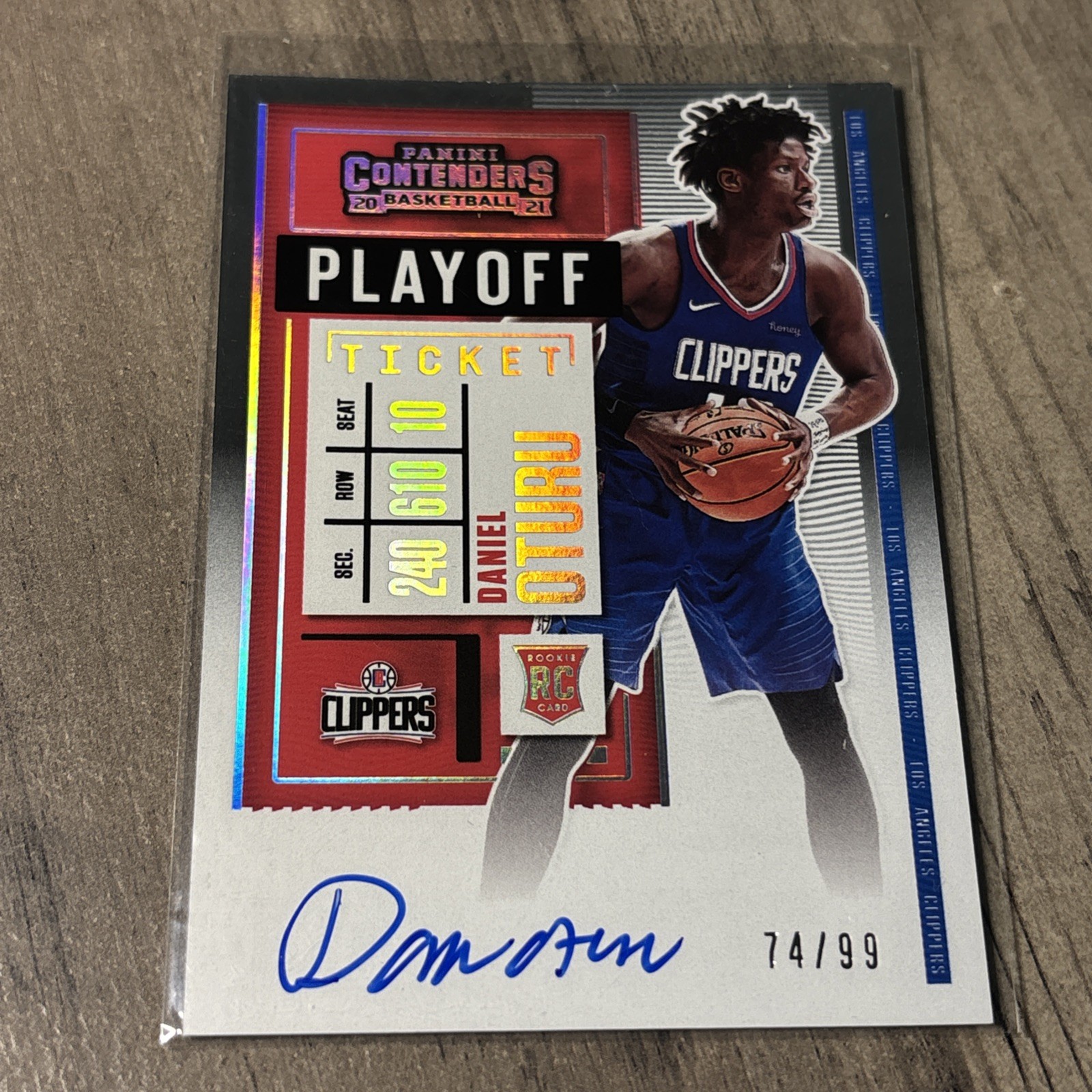 2020-21 Panini Contenders - Rookie Ticket Daniel Oturu #108 Playoff Ticket /99 