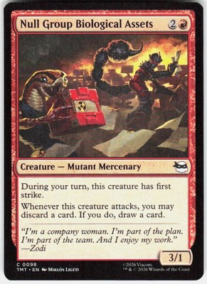 Null Group Biological Assets 98 Teenage Mutant Ninja Turtles Magic the Gathering