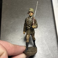 German Elastolin Toy Soldier - WW 1 Green Soldier - Nice Condition