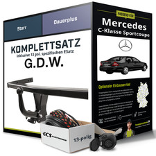 Für MERCEDES C-Klasse Sportcoupe CL203 Anhängerkupplung starr +eSatz 13pol 01- Für MERCEDES C-Klasse Sportcoupe CL203 Anhängerkupplung starr +eSatz 13pol 01-