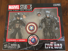 Marvel Legends Series Civil War Captain America Crossbones Studios First 10 Year