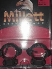 Millett Angle-Loc 1" Low Ring Set for Rimfire Rifles #TP00701