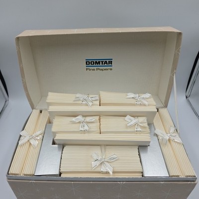 Domtar Fine Papers Stationary Set All White In Storage Box EUC READ