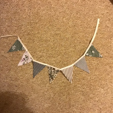 Tiny Bunting For Shelf Etc. 45cms Long excluding ties