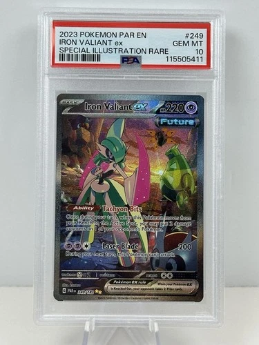 2023 Pokemon PSA 10 Iron Valiant EX #249/182 SIR Illustration Rare Paradox Rift