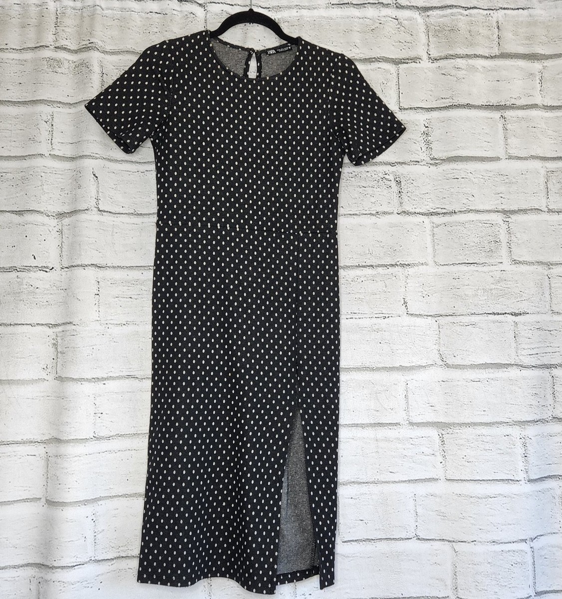 zara black and white polka dot midi dress Zara | Dresses | Zara Black White Polka Dot Midi Slip Dress Sz Xs