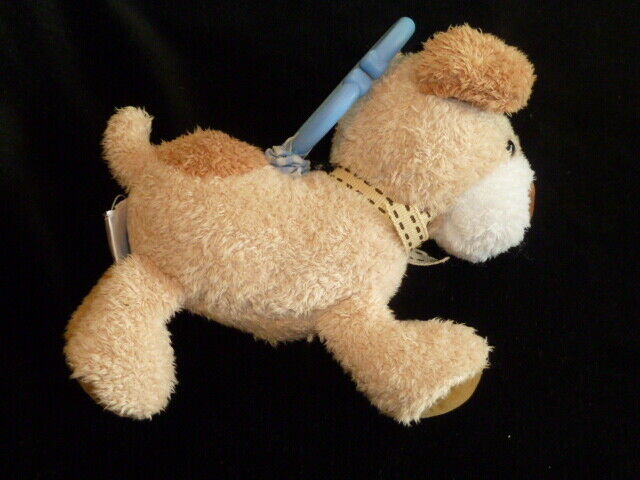 Carters Stuffed Plush Puppy Dog Beige Tan Brown Clip on Ring Link Toy Baby NEW