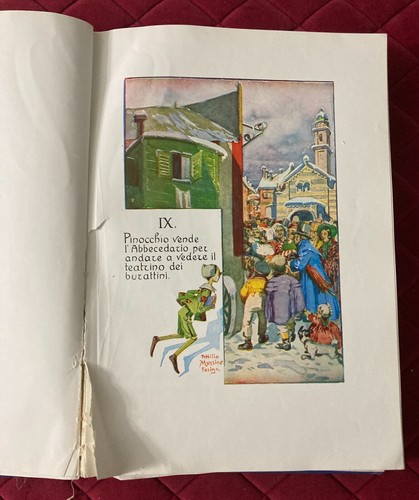 LE AVVENTURE DI PINOCCHIO disegnato da Mussino, CEM 1958 - DA RESTAURARE - Foto 12 di 24