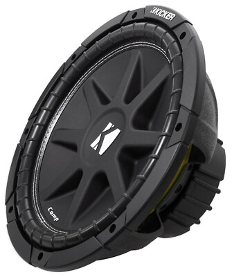 KICKER 43C124 Comp 12'' 300 Watt SVC 4-Ohm Car Audio Subwoofer Sub