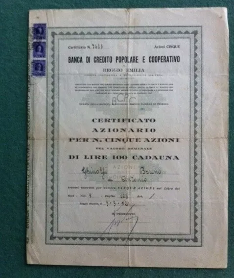 Titolo banca popolare emilia romagna sale