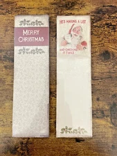 2 Magnetic Note Pads, PBK, Santa Christmas Theme, 2 1/2" x 9 1/2", New