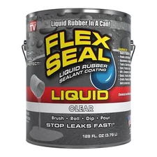 Flex Seal Liquid, 1 Gallon, Clear, Liquid Rubber Coating Sealant