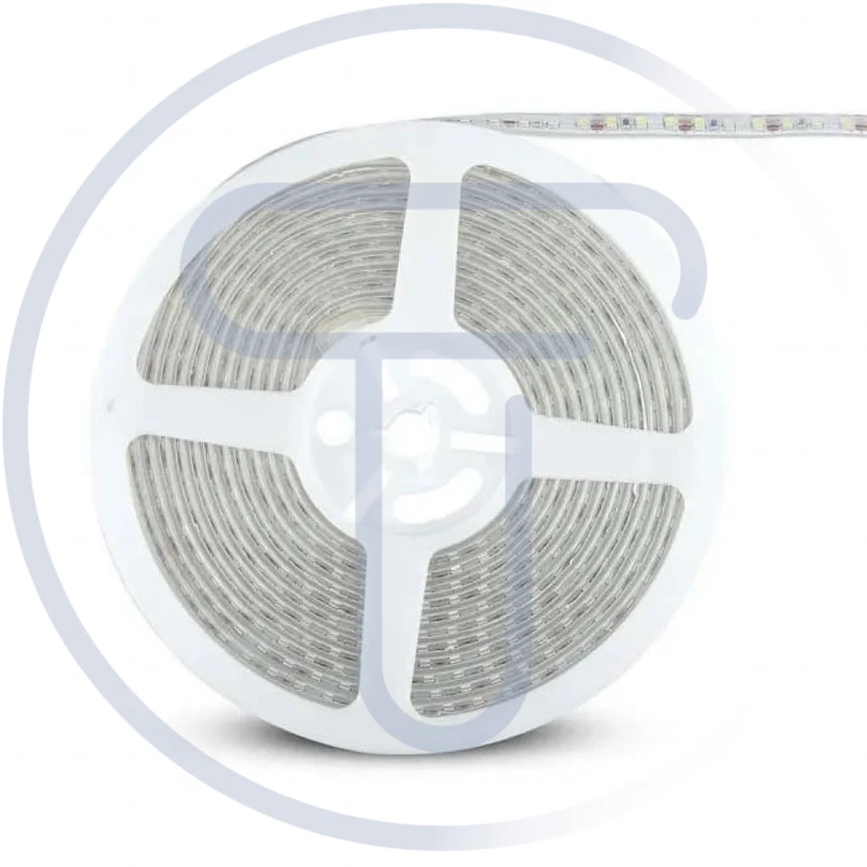 Striscia led 12V, bianco naturale 4000K, 5 metri, SMD3528, 8W/m, 120 led/m, IP65 - Immagine 2 di 4