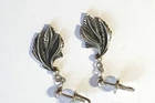 studs Vtg EARRINGS Silver 916!