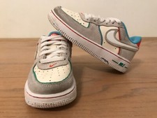 Nike Air Force 1 Toddler Low LV8 Pale Ivory/White/Picante Red FQ8350 110 Sz 10.5
