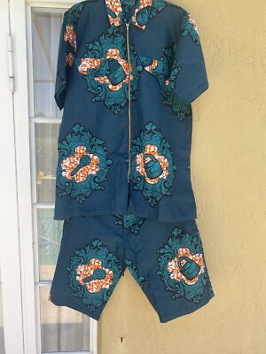 NIGERIAN AFRICAN WAX ANKARA HI TARGET TOP & PANT( CULTURAL& ETHNIC CLOTHING)