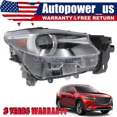 For Mazda CX-9 2016-2023 Adaptive LED Headlight Headlamp w/AFS Passenger Side RH